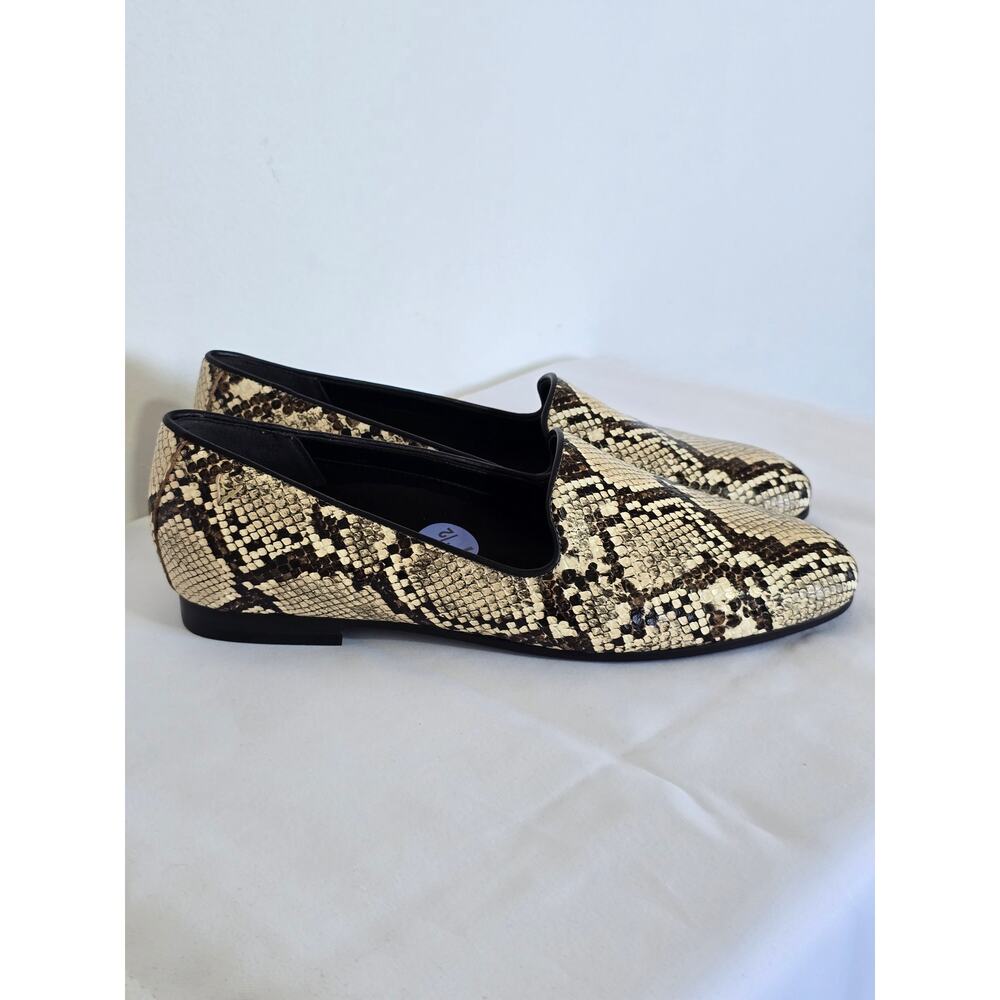 Vionic Willa II Leather Slip-On Loafers Ivory Multi Snakeskin Size 7.5 - Picture 2 of 6